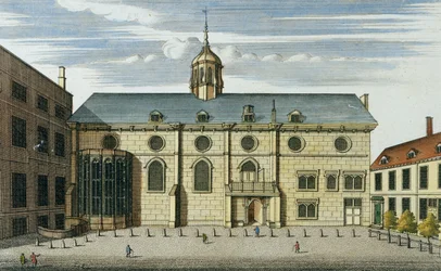 Erste Karte von London und Vororten: Die Bank of England in der Poultry, 1724